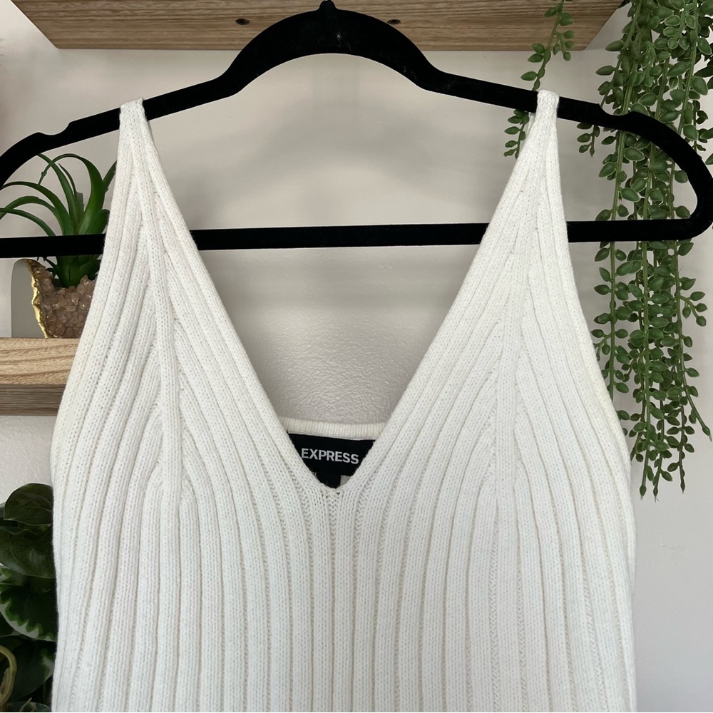 Express Ribbed Sweater Cami - Picture 2 of 5